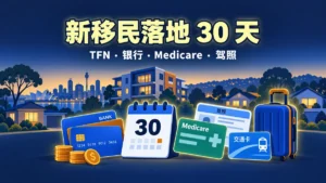 澳洲新移民落地 30 天完全手册（NSW 版）：TFN、银行、Medicare、驾照一次办完