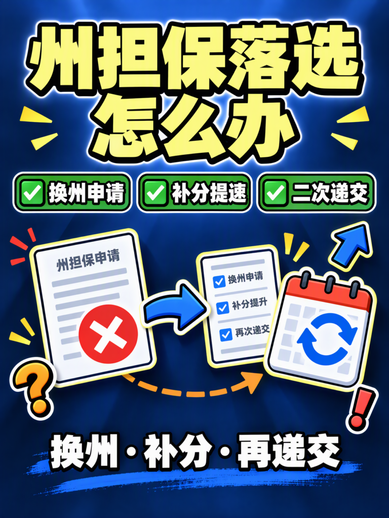 澳洲州担保落选怎么办：换州申请、补分提速、二次递交全攻略。